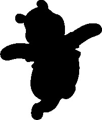 Winnie The Pooh Images, Winnie The Pooh Silhouette, Pooh Images, Pooh Silhouette, Winnie The Pooh Clipart, Winnie The Pooh Png, Pooh Winnie, Spray Paint Stencils, Disney Canvas Art