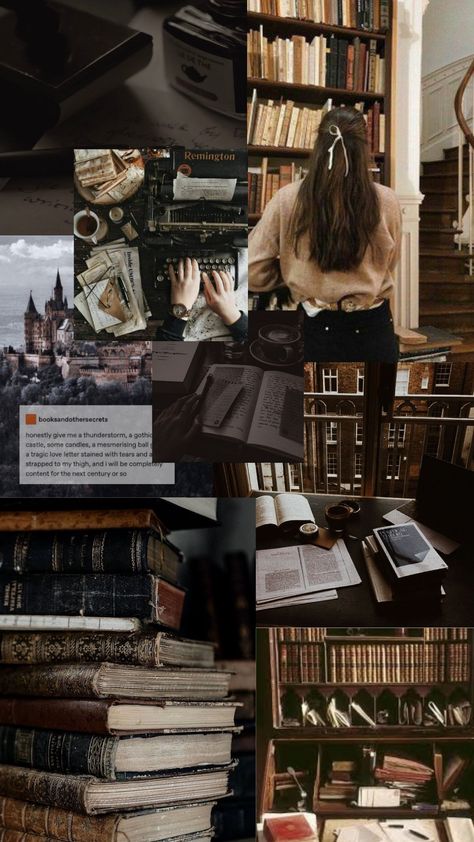 Dark Academia Vision Board Wallpaper, Dark Academia Author Aesthetic, Knowledge Asthetic Picture, Dark Academia Study Aesthetic Wallpaper, Writing Aesthetic Picture, Anjalicore Aesthetic, Book Aesthetic Wallpaper Lockscreen, Dark Academia Journalist Aesthetic, 2023 Vision Board Dark Aesthetic