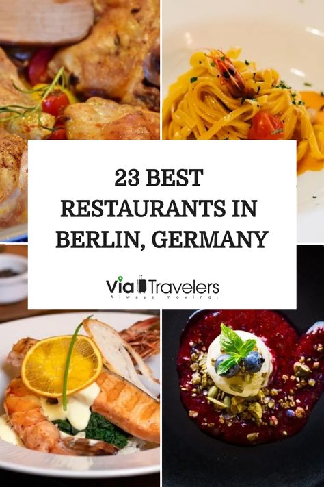 Discover the best restaurants in Berlin for every taste and budget. From trendy cafes to traditional German cuisine, our guide covers you. Best German Food, German Restaurant, Berlin Food, Grab Food, Berlin Travel, Vegetarian Menu, Fine Restaurant, Eastern Cuisine, Paris Restaurants