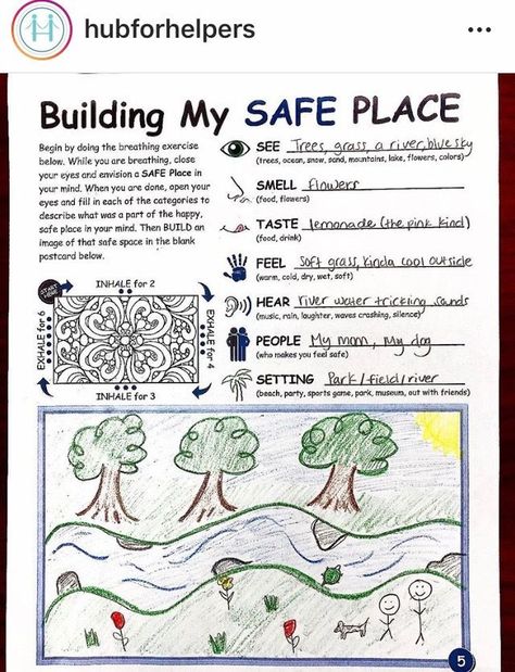 Creating a safe place | Art therapy activities, Social emotional activities, Adolescent therapy Therapy House Activity, Coping Skills Game Free Printable, Safe Place Activity, Safe Place Art Therapy, Conflict Resolution Group Therapy, I Am Therapy Activity, Mindfulness Activities For Group Therapy, Building My Safe Space Worksheet, Therapeutic Crafts For Adults