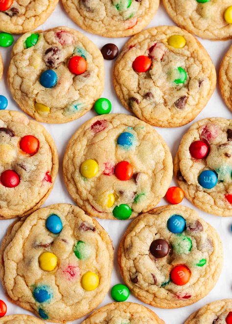 Best M&M Cookie Recipe - I Heart Naptime Pb Mm Cookies, M&m Cookies Halloween, M M Mini Cookies Recipe, Pb M&m Cookies, Peanut Butter M&ms Cookies, Perfect M&m Cookies, Caramel M M Cookies Recipe, M And M Recipes Desserts, Mini M M Cookies Recipe Easy