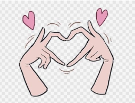 Hand Heart Drawing, Heart Shaped Hands, Hand Heart, Anime Hands, Hand Gesture, Heart Drawing, Heart Hands, Paper Crafts Diy Tutorials, Felt Hearts