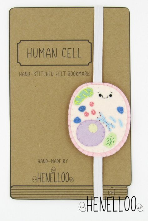 Biology Bookmark, Book Page Marker, Biology Experiments, Human Cell, Scientist Gifts, Felt Bookmark, Page Marker, Book Page, Book Pages