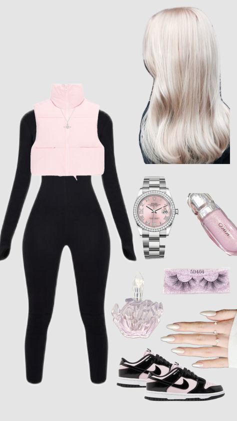 #outfitinspo #beauty #winter #fashion #outfit #chavgirl #chavvy #chavy #chavv #uk #british #xx #black #pink #blonde #nikedunks #glitter #pinkaesthetic Chav Outfits, Pink Blonde, Cute Nike Outfits, Stylish Summer Outfits, Effortlessly Chic Outfits, Trendy Outfits For Teens, Cute Lazy Day Outfits, Cute Preppy Outfits, Easy Trendy Outfits