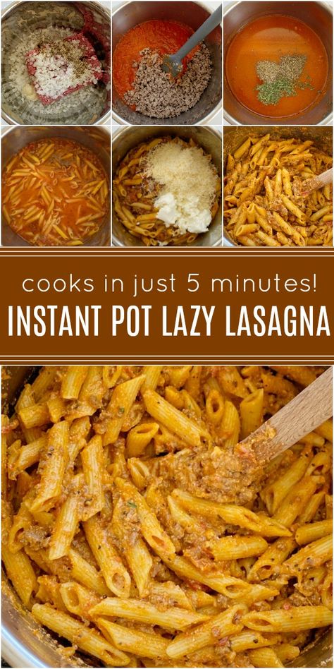 Simple Dinner Recipes Instant Pot, Instant Pot Recipes With Noodles, Ip Pasta Recipes, Easy Pasta Recipes Instant Pot, Instant Pot Easy Dinner Recipes, Lasagna Pasta Noodles, Instant Pot Recipes Noodles, Recipes For The Instant Pot, Instant Pot Hamburger Pasta Recipes