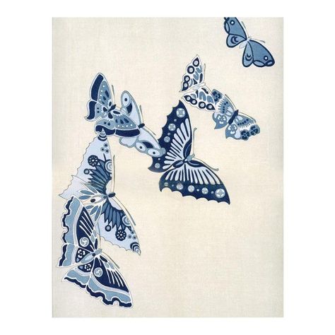 Kono Butterflies 11, Unframed Artwork Japanese Butterfly, Chinese Butterfly, Butterfly Prints, Illustration Reference, Drawings For Boyfriend, Butterfly Artwork, Chinese Embroidery, Skincare Brands, Asian Painting