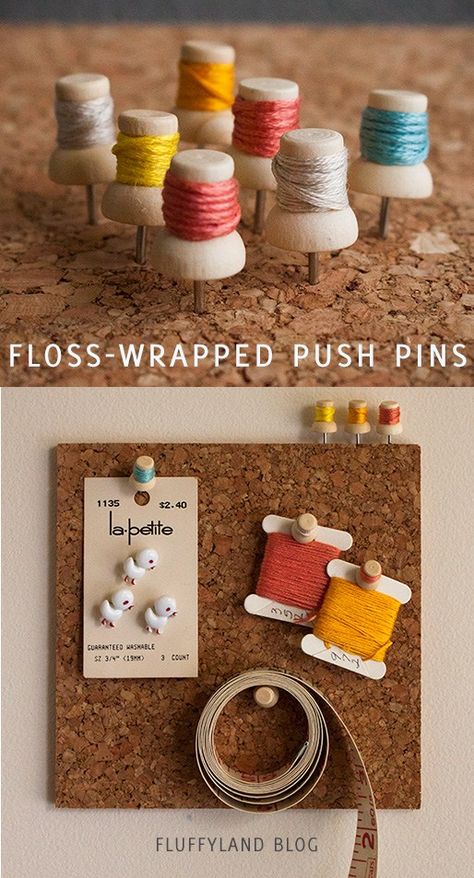 Diy Push Pins, Craft Day, Craft Sewing, Push Pins, Sewing Blogs, Diy Life Hacks, Diy Life, 7th Birthday, Push Pin