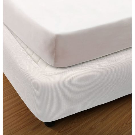 Valance Ideas, Bed Valance, Bed Wrap, Sheets Bed, Box Spring Cover, Mattress Protectors, Bed Ensemble, Bathroom Gifts, Fitted Bed