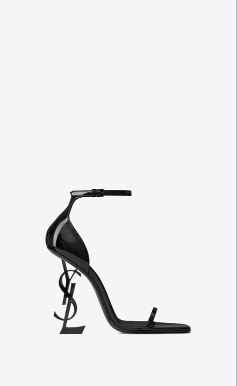 Opyum sandals in patent leather | Saint Laurent Saint Laurent Store, Dr Shoes, Ysl Heels, Chic Sandals, Sofia Coppola, Black Heel, Louis Vuitton Shoes, Carrie Bradshaw, Marie Antoinette