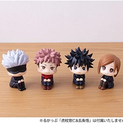 Complete your Jujutsu Kaisen collection with this adorable Look UP Series set featuring Megumi Fushiguro and Nobara Kugisaki from MegaHouse!

This set features Megumi and Nobara in their signature poses, sitting down and looking up at you with their big, expressive eyes. Megumi is holding his Divine Dogs shikigami, while Nobara is holding her Straw Doll Technique.
#jujutsukaisen #lookupseries #megahouse #anime #manga #pvcfigure #figure #collectible #fushiguromegumi #nobarakugisaki #set Look Up Figures, Jujutsu Kaisen Megumi Fushiguro, Kugisaki Nobara, C Anime, Cute Figures, Fushiguro Megumi, Megumi Fushiguro, Sitting Poses, Yuji Itadori