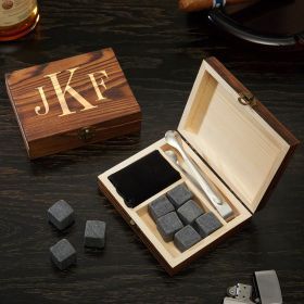 Classic Monogram Whiskey Stones Set & Gift Box Gift Basket For Men, Basket For Men, Whiskey Gift Set, Whiskey Lover Gifts, Whiskey Stones, Personalized Whiskey, Wine Gift Baskets, Whiskey Gifts, 30th Birthday Gifts