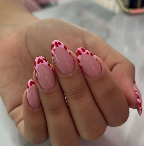 Nail Designs Valentines, Gel Nails Diy, Simple Acrylic Nails, Cute Gel Nails, Acrylic Nails Coffin Short, Fire Nails, Dream Nails, Funky Nails, Pretty Acrylic Nails