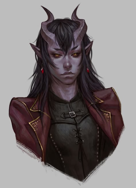 Bg3 Character, Tiefling Warlock, Tiefling Female, Dnd Tiefling, Tiefling Bard, Pathfinder Character, Fantasy Portraits, Dungeons And Dragons Characters, Dnd Art