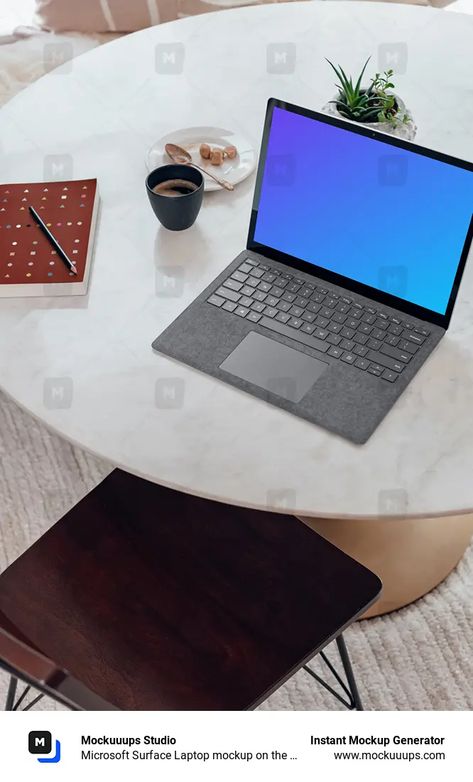 Microsoft Surface Laptop mockup on the marble table - Mockuuups Studio Microsoft Laptop, Laptop Mockup, Computer Mockup, Billboard Mockup, Microsoft Surface Laptop, Surface Laptop, The Marble, Laptop Desktop, Marble Table