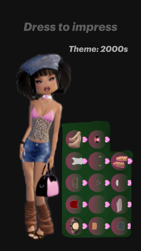 This pin is about dress to impress and their outfits. This outfit shows the theme 2000s 2000s Theme Outfit, 2000s Theme, 2000s Dress, 2000s Outfit, Outfits 2000s, Theme Dress, Themed Outfits, Dress To Impress, Back To School