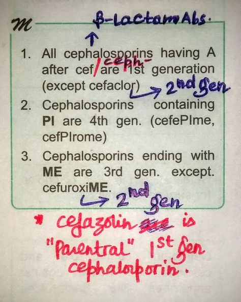 Cephalosporins... Cephalosporins Mnemonics, Pharmacology Antibiotics, Best Pie Crust Recipe, Best Pie Crust, Np School, Nursing Fun, Medical Mnemonics, Pharmacology Nursing, Pa School