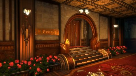 Bioshock Aesthetic, Bioshock Rapture, Bioshock Art, Bioshock Series, Bioshock 2, Art Deco Bar, Bioshock Infinite, Dream Mansion, Bioshock