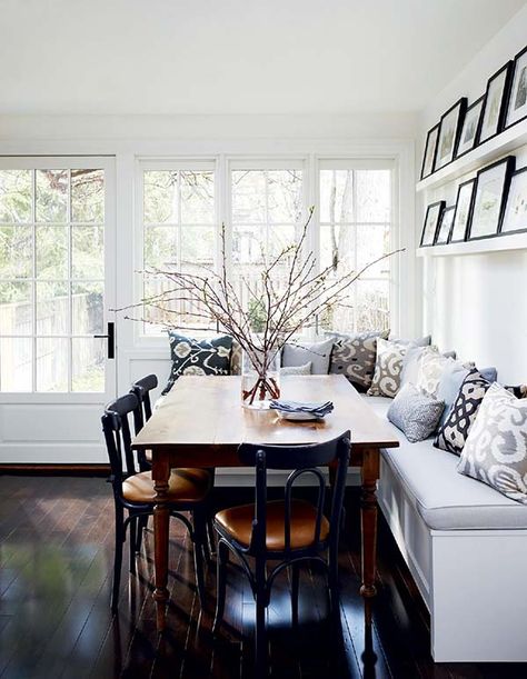 52 Incredibly fabulous breakfast nook design ideas Banquette Ideas, Kitchen Dining Room Combo, Banquette Dining, Banquet Seating, Kitchen Banquette, Kitchen Seating, Breakfast Nooks, Dining Room Combo, Banquette Seating