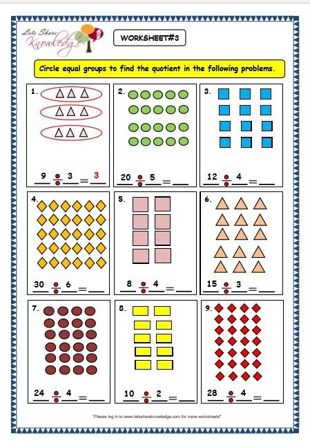 Grade 3 Maths Worksheets Division (6 2 Division By Grouping Division Grouping Worksheet, Division Grade 2 Worksheet, Division Worksheets Grade 2, Division For Grade 2, Division Worksheets For Grade 2, Grade 3 Division, Division Worksheets 3rd Grade, Third Grade Division Worksheets, Division Worksheets Grade 3