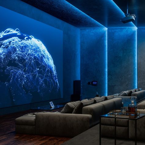 Home Theater Sconces, Home Theater Lighting Ideas, Room Ideas Led, Theater Room Ideas, Handyman Hacks, Theater Lighting, Home Theater Lighting, Philips Hue Lights, Theatre Lighting