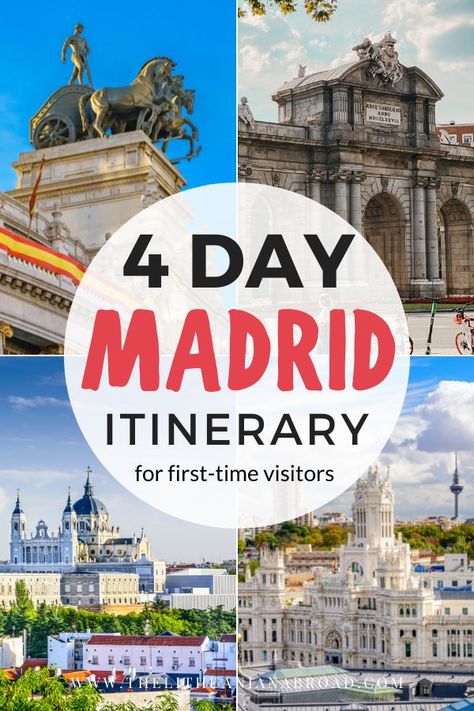 Day Trip From Madrid, Fashion In Madrid, 4 Days In Spain, Madrid 3 Day Itinerary, 4 Days In Madrid, What To See In Madrid, Madrid Day Trips, Madrid Spain Itinerary, Madrid To Do