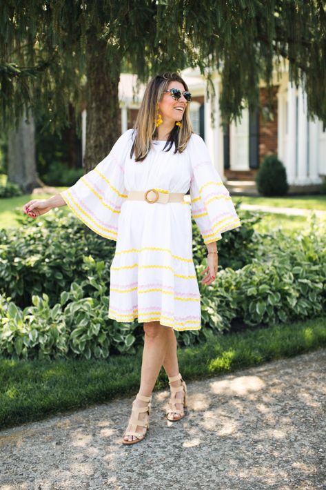 All Dressed Up With No Where to Go - Target x Lisa Marie Fernandez Collection * Lou What Wear Grown Style, White Sash, Moms Fashion, Target Dress, Lisa Marie Fernandez, Affordable Fashion Women, Target Dresses, Pink Gingham, Dress Pink