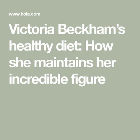 Victoria Beckham’s healthy diet: How she maintains her incredible figure Victoria Beckham Diet Plan, Victoria Beckham Diet, Healthy Seeds, Green Juice, Good Fats, Diet Meal Plans, Eating Plans, Fresh Vegetables, Healthy Foods To Eat