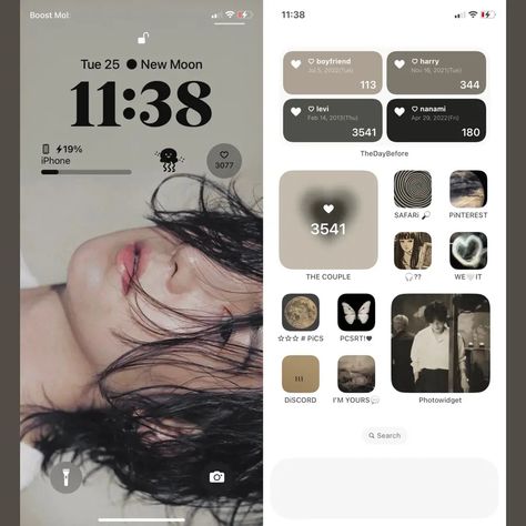 Widget Ideas, Cute Themes, Selfie Ideas, Free App, Home Screen, Cute Selfie Ideas, New Moon, Iphone Wallpapers, Phone Screen