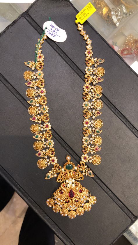 Necklace Gold Design, Premraj Shantilal Jain Jewellers, Long Necklace Gold, Necklaces Luxury, Gold Haram, Gold Bridal Necklace, Modern Gold Jewelry, Beautiful Gold Necklaces, Gold Necklace Indian Bridal Jewelry