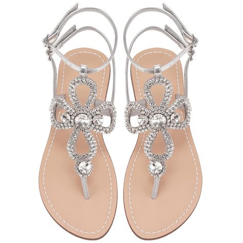 #amazonaffiliate #amazon Rhinestone Flats, Bohemian Women, Beach Bridal, Rhinestone Sandals, Bohemian Beach, Gladiator Sandals, Flat Sandals, Amazing Women, Women's Shoes