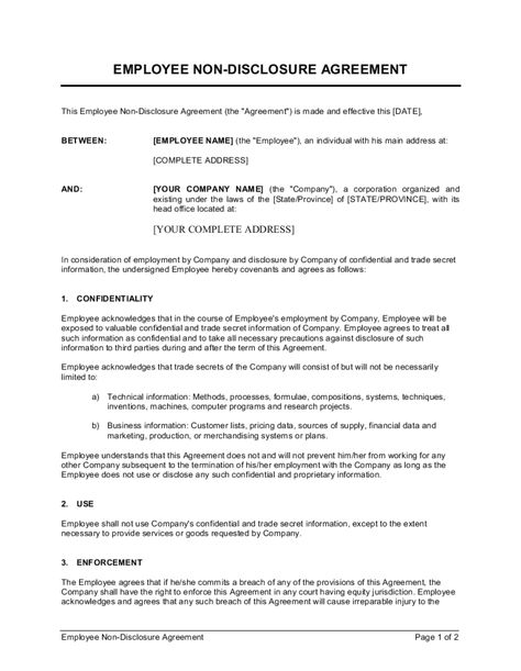 Employee Non-Disclosure Agreement Template | by Business-in-a-Box™ Non Disclosure Agreement Templates, Business Documents, Employee Handbook Template, Marketing Analysis, Non Disclosure Agreement, Employee Handbook, Employee Management, Agenda Template, Business Basics