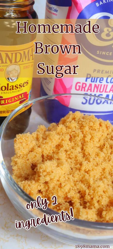 How to Make Brown Sugar at Home - 1898 Mama Homemade Coffee Creamer Recipe, Make Brown, Make Brown Sugar, Homemade Coffee Creamer, Coffee Creamer Recipe, Homemade Spice Mix, Creamer Recipe, Homemade Stuff, Homemade Coffee