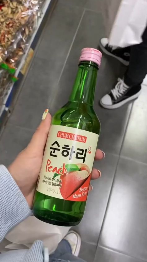 Peach Aesthetic, Soju, Soju Bottle, Pretty Things, Drinks, Quick Saves