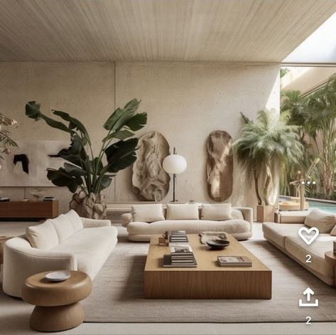 Brazil Home Decor, Weekend House Interior, Desert Living Room, Simple Living Room Decor, Earthy Home, Mediterranean Design, Home Design Living Room, Luxury House Designs, Boho Living Room