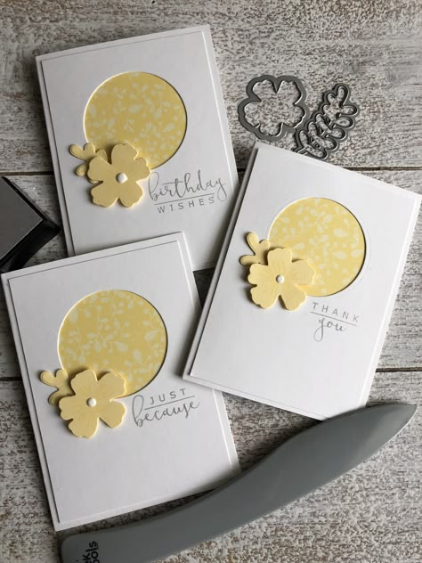 A6 Cards Ideas, Simple Handmade Cards, Simple Card Designs, Simple Cards Handmade, Sunflower Cards, Bee Cards, Birthday Cards For Women, Spring Cards, Birthday Cards Diy