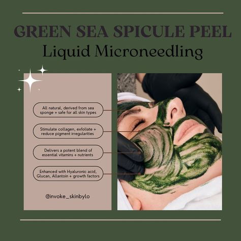 Green Sea Peel 🧪 What are Sea Spicules? 🪸 Sea spicules are tiny needle-like structures found in marine sea sponges. Spicules have been scientifically studied + tested in biomedicine and skincare. With proven results in exfoliation + the ability to stimulate collagen production How do they work? Sea spicules are able to create micro-injuries to the skin to increase the absorption of potent ingredients, stimulating the bodys natural healing response, collagen production and cellular tur... Marine Sea, Sea Sponge, Study Test, Collagen Production, Green Sea, Beauty Wellness, Korean Skincare, Natural Healing, Beauty Skin