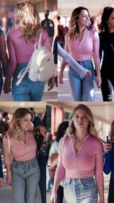 Euphoria Clothing Cassie, Cassie Euphoria Fashion, Sydney Sweeney Casual, Sydney Sweeney Euphoria Outfits, Euphoria Cassie Outfits, Cassie Howard Season 1, Euphoria Outfits Cassie, Cassie From Euphoria Outfits, Cassie Howard Outfits