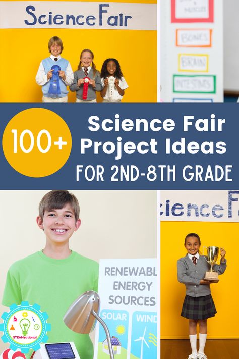 Engineering Science Fair Projects, Elementary School Science Fair Projects, 1st Grade Science Fair, Science Fair Projects Ideas, Chemistry Science Fair Projects, Ocean Science Experiments, Stem Fair Projects, Science Fair Topics, Biology Science Fair Projects