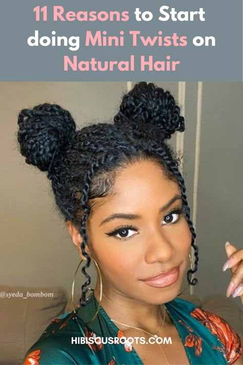 Mini Twists For Hair Growth, Styles With Mini Twists, Stretch Mini Twists, Mini Twist Hair Growth, Mini Twists Bob, Mini Twists Styles Natural Hair, How To Style Natural Twists, Mini Twists Hair Growth, Natural Mini Twist Hairstyles