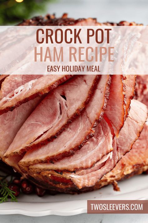 Crock Pot Ham | How To Cook A Ham In A Slow Cooker Crock Pot Ham Recipes, Sides For Christmas Dinner, Sides For Christmas, Dinner Crock Pot, Cook A Ham, Cooking Ham In Crockpot, Cooking Steak On Grill, Crock Pot Ham, Ham Recipes Crockpot