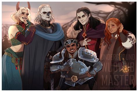 COMMISSION DnD PARTY, Ida Salovaara on ArtStation at https://www.artstation.com/artwork/q9WBRn D&d Party Art, Dnd Party Art, Group Pose Ideas, Dnd Party, Group Pose, Simple Woman, D D Character Ideas, Party Inspo, Art Refs