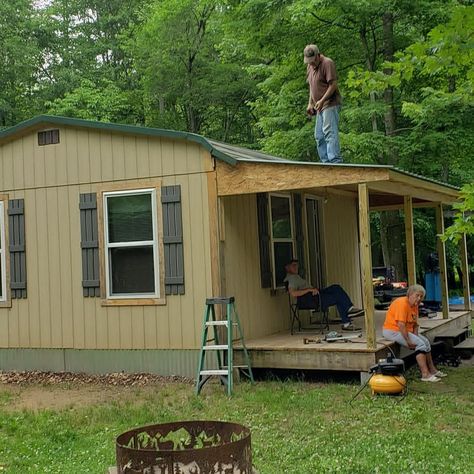 Carport Tiny House, Carport Into Living Space, Carport Cabin, Tiny Home Sheds, Carport House, Swamp Shack, Hunting Cabins, Tiny House Kits, Backyard Barn