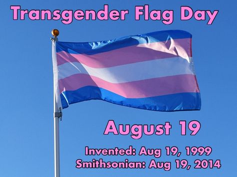 Transgender Flag Day Is when the Trans Flag was Invented and later Displayed at the Smithsonian. Flag Aesthetic, Trans Day Of Visibility, Transgender Flag, Trans Art, Trans Boys, Trans Flag, Catty Noir, Trans Rights, Lgbt Flag