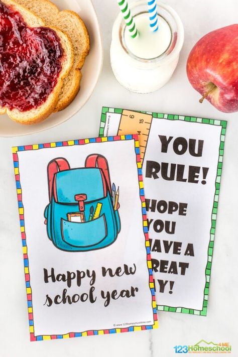 First Day Of School Lunch Notes, First Day Of School Notes For Kids, First Day Of School Notes, Back To School Printables Free, Preschool Welcome Letter, Back To School Notes, School Lunch Notes, Free School Printables, Notes For Kids Lunches