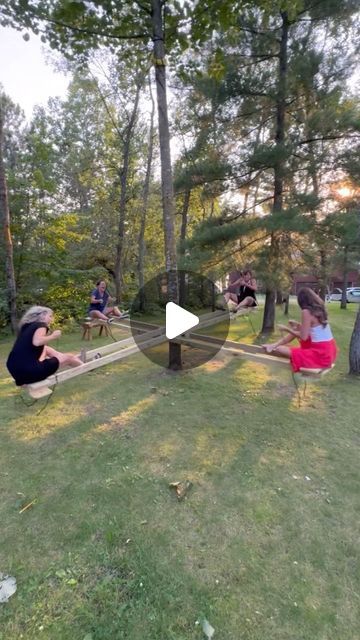 Jordan Flom on Instagram: "Dads build Carnival Ride in Backyard! 🤣 This quick and easy DIY project has brought so much laughter for the whole family! #diy #woodworking #family #mom #dad #yard #cabin" Farm Style Backyard Ideas, Diy Backyard Platform, Backyard Obstacle Course For Adults, Homemade Playground Ideas Backyards, Diy Carnival Rides, Fun Backyard Ideas For Teens, Obstical Course For Kids Outdoors Diy, Cornhole Area In Backyard, Diy Giant Backyard Games