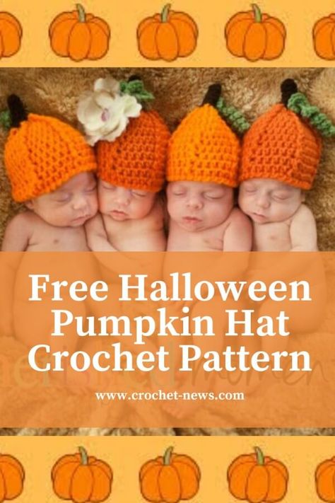 Spruce up your little angel’s wardrobe for Halloween with this Free Halloween Pumpkin Hat Crochet Pattern. This pattern, made and designed by Christine of Sweet Potato 3, is available for FREE and it comes in a format that makes it easier for crocheters to understand.This Free Halloween Pumpkin Hat Crochet Pattern is a splendid way to showcase your little one’s festive spirit. With the traditional orange pumpkin design of this hat; Pumpkin Hats, Pumpkin Hat Pattern, Fun Crochet Patterns, Baby Pumpkin Hat, Crochet Pumpkin Hat, Crochet Hat Patterns, Winter Sets, Crochet Bloggers, Crochet Headbands