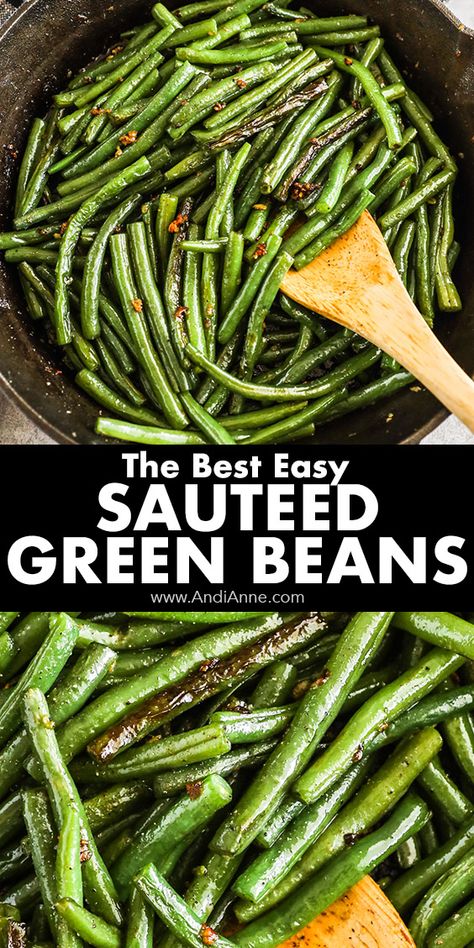 Fresh Green Bean Recipes, Cooking Fresh Green Beans, Green Beans Side Dish, Green Beans Recipe, Sauteed Green Beans, Motherhood Tips, Cooking Green Beans, Side Dishes Recipes, Beans Recipe