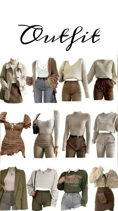 Muted Autumn Color Palette Outfits, Types Of Clothes, Warm Fall Outfits, Academia Aesthetic Outfit, Capsule Wardrobe Casual, Stile Casual Chic, Drawing Tattoo, Fashion Capsule Wardrobe, Painting Photography