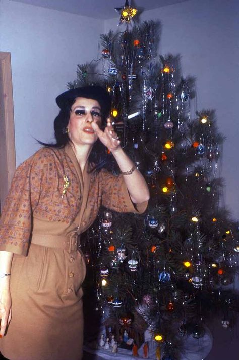 Mid-Century Women Enjoying Real Christmas Trees - Flashbak Funny Family Christmas Photos, Awkward Family Christmas, New York Noel, Origin Of Christmas, Funny Christmas Photos, Ghosts Of Christmas, Christmas Kitsch, Vintage Christmas Photos, Christmas Trees Ornaments