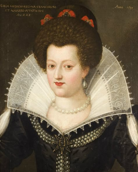 1605 Marie de' Medici, reine de France by ? (location ?). From the lost gallery’s photostream on flickr 1600 Fashion, The Tudor Family, Marie De Medici, Elizabeth Bathory, 17th Century Fashion, Elizabethan Era, Henry Iv, French Royalty, French History